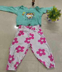 Cute Kids Outfit With Full Pant Set