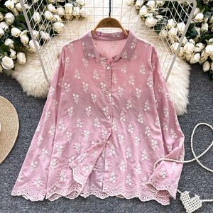 New Embroidery Brown Shirt