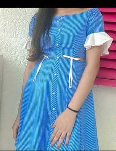 Striped Blue Dress