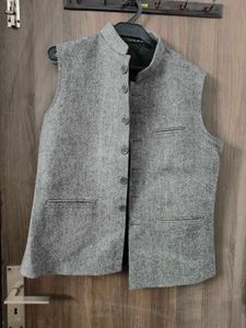Grey Ethnic Nehru Jacket
