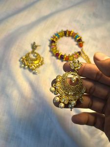 Indian Earrings with Free Bracelet
