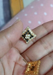 Black &amp; Golden Earrings