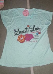 Cute Graphic T-shirt and Nighty