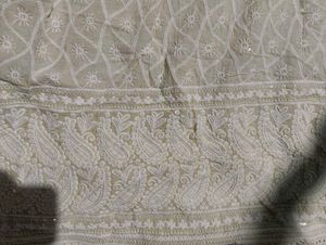 Embroidered White Dress