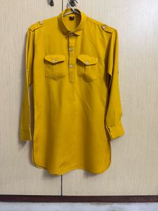 Kids Mustard/Yellow Kurta