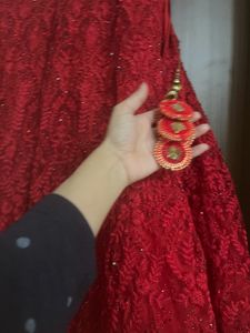 Heavy Lehenga Ditched Blue And Duppata