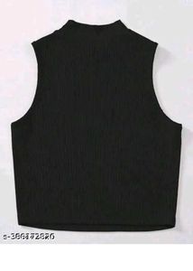 Sleeveless Black Top