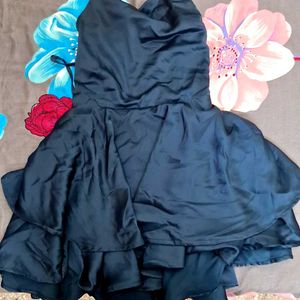 Solid Color Cowl Neck Cross Spaghetti Strap Backle