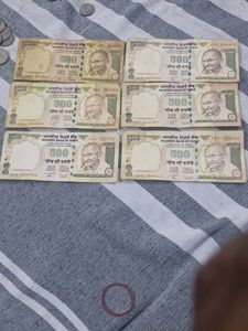 Indian 500 Rupee Notes -6pcs