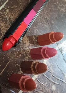 Versatile 5-in-1 Stackable Lipstick Set