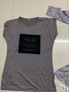 Grey Dress &amp; Top