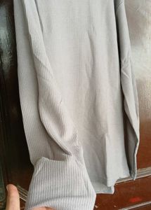 ✨️Premium Grey FullSleeve Textured T-Shirt for Men