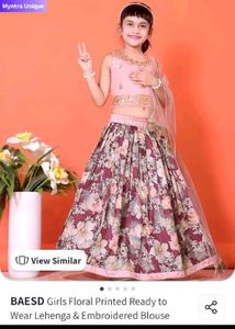 Floral Lehenga Choli Set for 10 _12 yrs