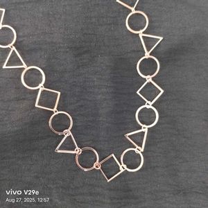 Geometric Chain Necklace