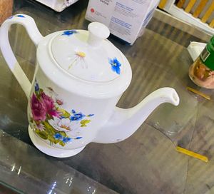 Vintage Floral Ceramic Teapot