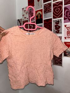 Textured Peach Top