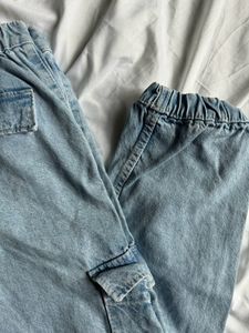 Light Blue Cargo Jeans
