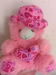 Pink Teddy Bear with Hat