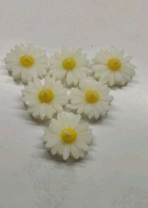 Daisy Flower Candle Set