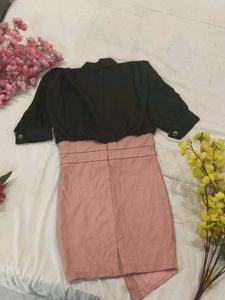 baby ❤️ black and pink midi cute gir