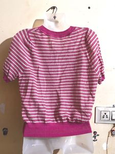 Striped Knitted Top