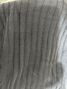 Grey Mesh Long Sleeve Top