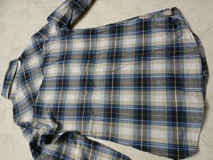 Branded Shirt Blue Chex Pattern