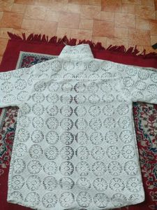 Elegant White Lace Shirt