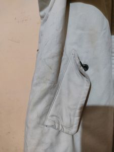 Korean Style Off-white Overcoat
