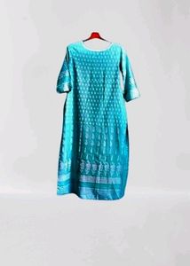 Women Straight Kurta Blue