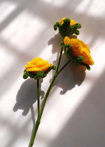 Yellow Rose Crochet (valentines Day)
