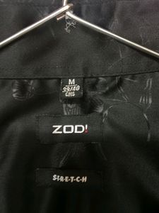 ZODI Printed Black Shirt
