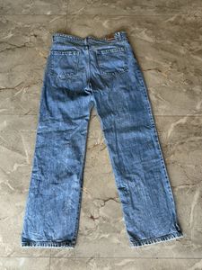 Ripped Blue Denim Jeans