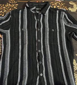 Striped Button-Down Shirt
