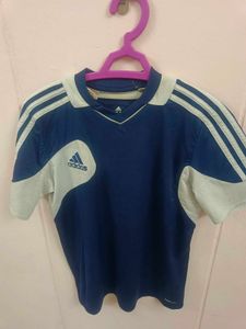 Adidas Navy Blue V Shape T Shirt