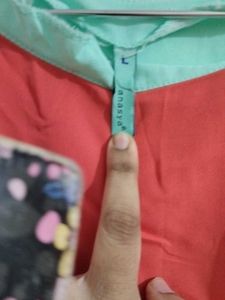Cyan Orange Kurta