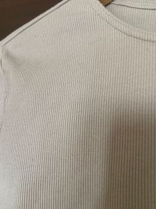 H&amp;M Cement Gray Crop Top (L)
