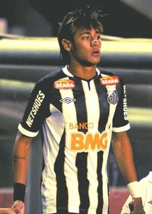 NEYMAR SANTOS 2012 AWAY KIT EMBROIDERY
