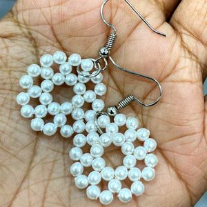 Pearl White Earrings