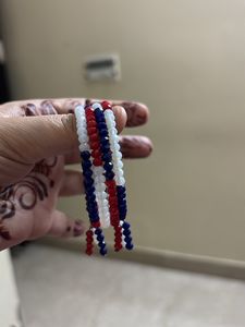 3 Layer Different Colour Bracelet In Crystal