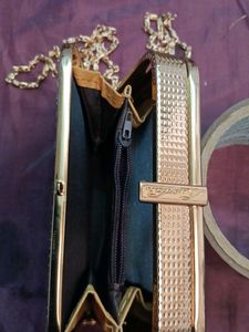 Golden Mini Sling Bag