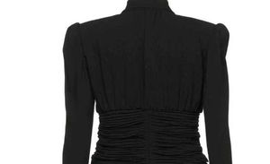 Luxury High Fashion Runway Black Mini Dress