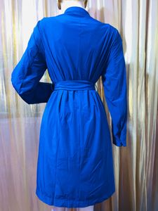 Elegant Blue Trench Coat
