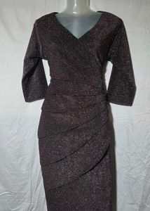 Elegant Brown Party Dress