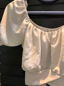 Chic Cream Puff Sleeve Top