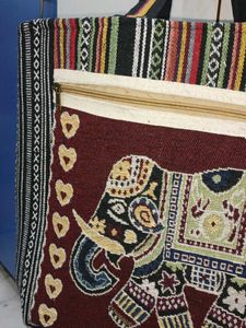 Elephant Tapestry Tote Bag