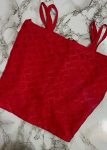 Red Crop Top