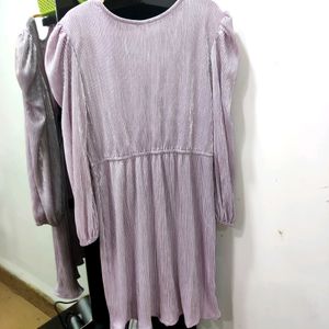 Mauve/Laevender Color Glitter Dress