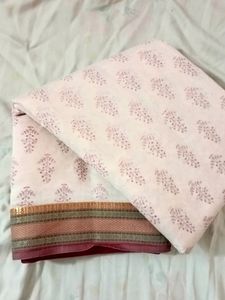 Handblock Printed Cotton Saree