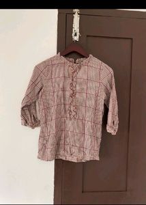 Multicolour Checkered Top